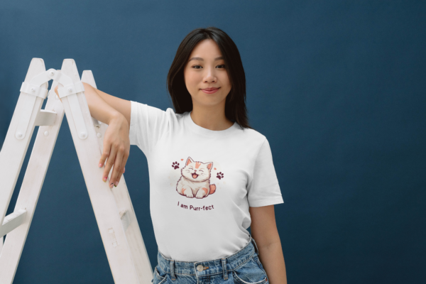 Purr-fect kitten T-Shirt for Women – Premium Quality Cotton