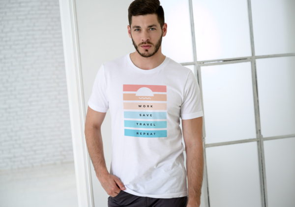 Work-Travel Graphic print T-shirt for Men - Premium Quality Cotton