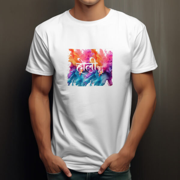 Holi Printed T-Shirts Round Neck DRI Fit for Men