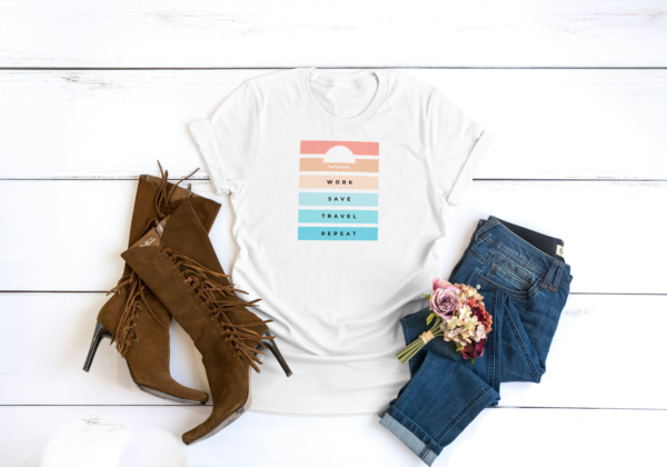 Work-Travel Graphic Print T-Shirt for Women – Premium Quality Cotton