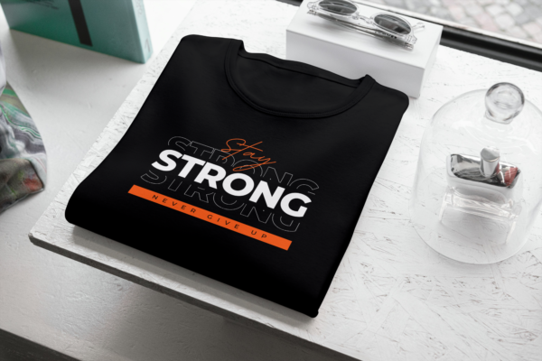 Stay Strong print T-shirt for Men - Premium Quality Cotton