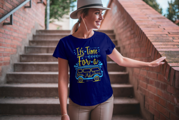 It's Time T-Shirt for Women – Premium Quality Cotton