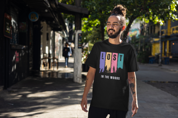 Lost in the woods T-shirt for Men - Premium Quality Cotton